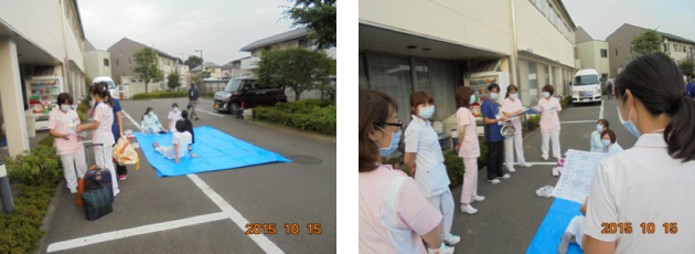 スタッフ向け避難訓練