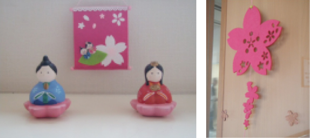ひな祭り・桜飾り