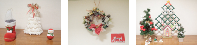 クリスマスの飾りつけ
